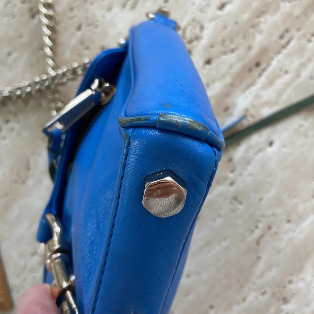 Rebecca Minkoff Electric Blue Leather Crossbody Bag